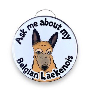 Belgian Laekenois Dog Bottle Opener Keychain Accessories 2.25" Handmade